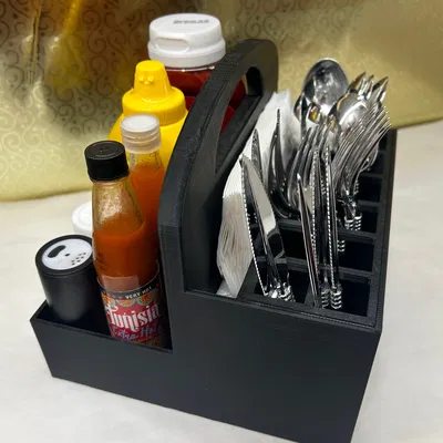 Khay Đựng Dao Dĩa/Gia Vị (Có Đế Xoay Tùy Chọn)