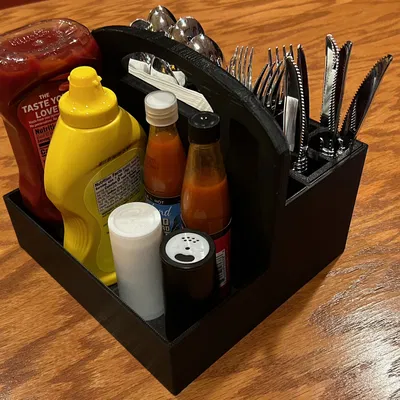 Khay Đựng Dao Dĩa/Gia Vị (Có Đế Xoay Tùy Chọn)