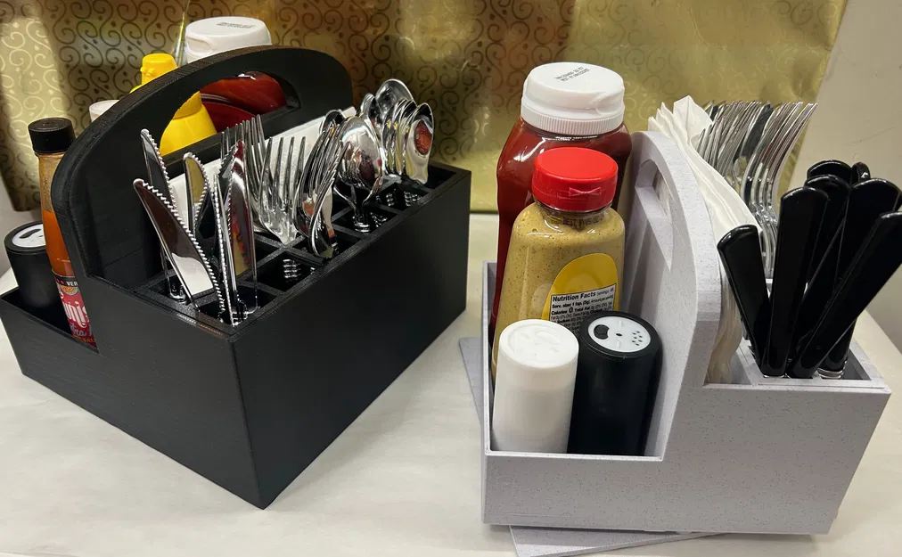 Khay Đựng Dao Dĩa/Gia Vị (Có Đế Xoay Tùy Chọn) - Image 3