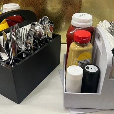 Khay Đựng Dao Dĩa/Gia Vị (Có Đế Xoay Tùy Chọn)