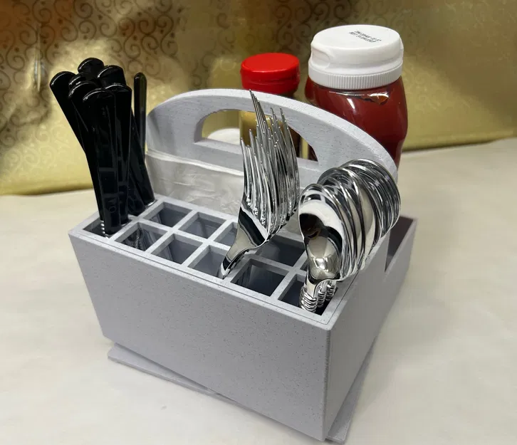 Khay Đựng Dao Dĩa/Gia Vị (Có Đế Xoay Tùy Chọn) - Image 5