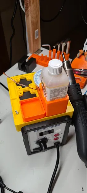 Đế Gridfinity cho máy khò 858D - Image 1