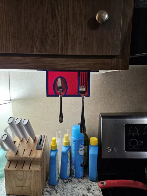 Kệ Giữ Nĩa Muỗng Dưới Quầy - Image 1