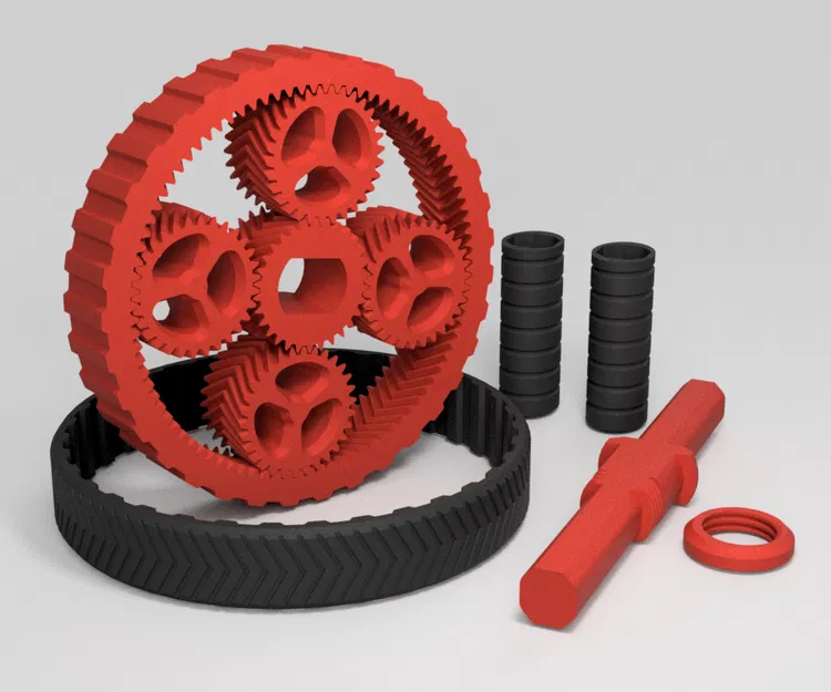 Bánh Xe Tập Thể Dục Hành Tinh (File Step và 4 độ hở khác nhau) - Image 2