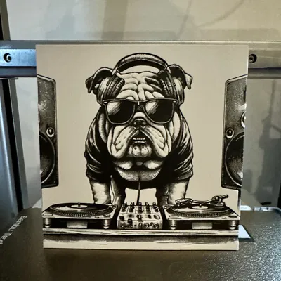 Mô hình Bulldog DJ - HueForge