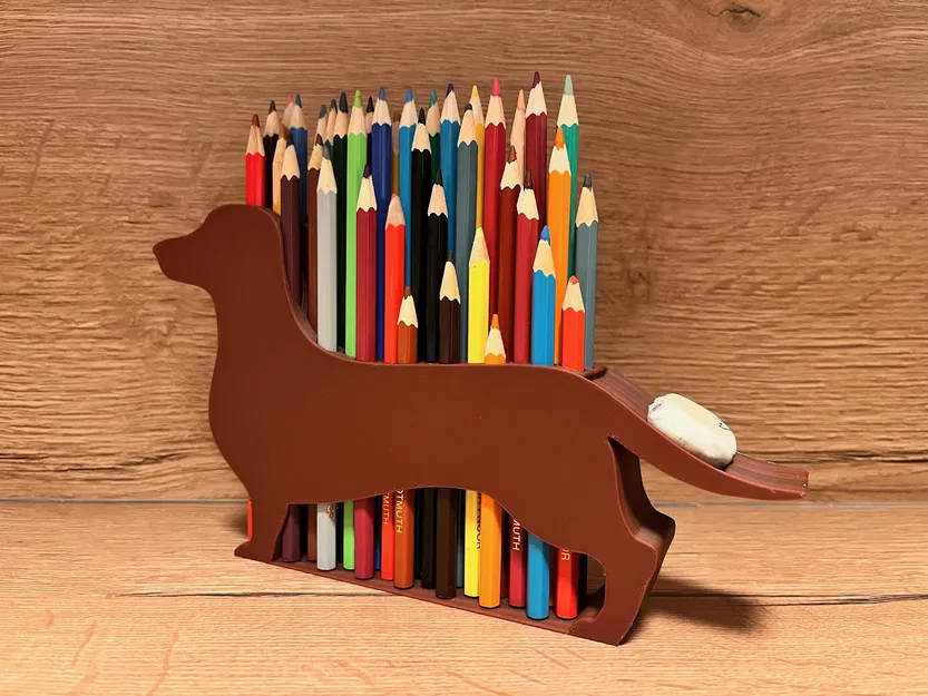Khuôn Đựng Bút Chì Hình Chó Dachshund - Image 3