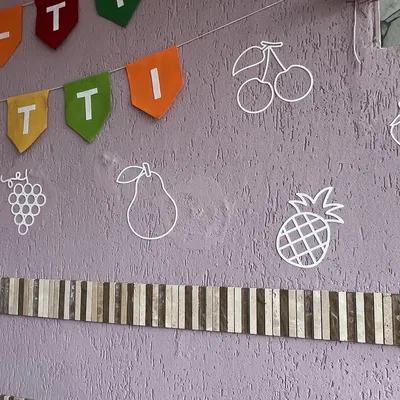 Trang trí viền quả cây