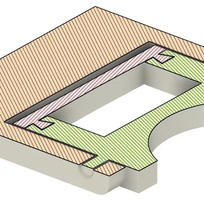 P1S Nâng Kính Trên - In Theo Bản Lề