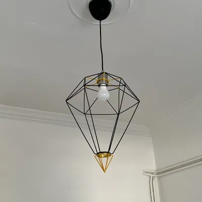 Chế chao đèn IKEA Brunsta thành hình Kim Cương