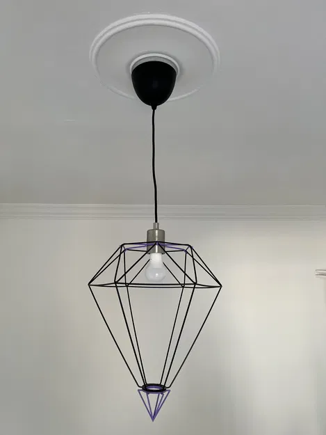 Chế chao đèn IKEA Brunsta thành hình Kim Cương - Image 3