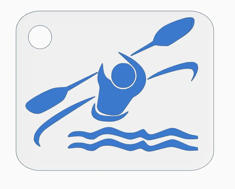 Móc Khóa Kayak Federació de Piragüisme de la Comunitat Valenciana - Image 1