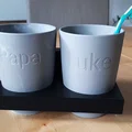 Giá Đỡ Cho 2 Ly Bàn Chải Đánh Răng - Thumbnail 1