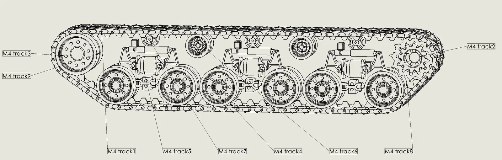 Mô hình xe tăng M4 Sherman - Image 4