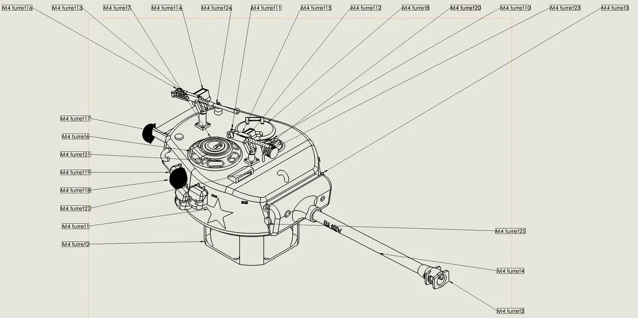 Mô hình xe tăng M4 Sherman - Image 5