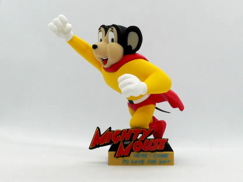 Mô hình 3D Mighty Mouse anh hùng - Image 1