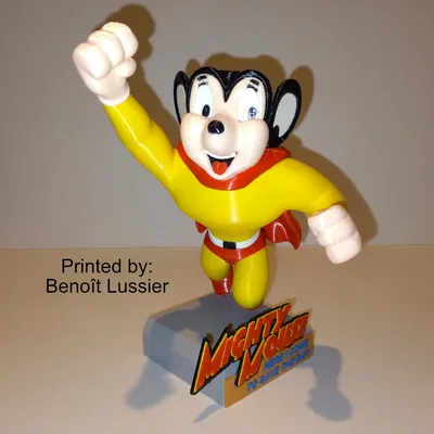 Mô hình 3D Mighty Mouse anh hùng