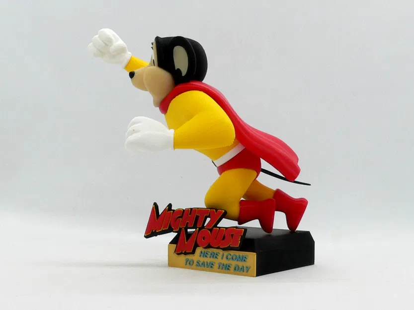 Mô hình 3D Mighty Mouse anh hùng - Image 5