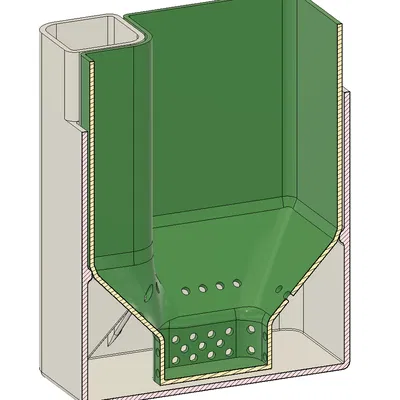Chậu Tự Tưới Nước Hình Vuông Tiết Kiệm Không Gian