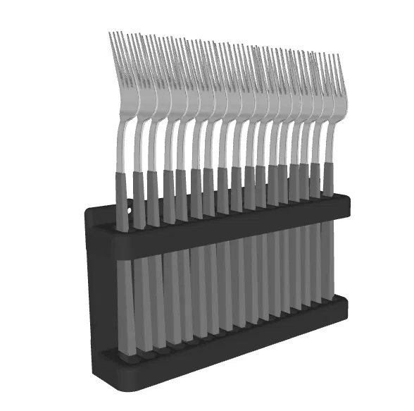 Dụng cụ treo dọc đựng nĩa, dao và muỗng - Image 2