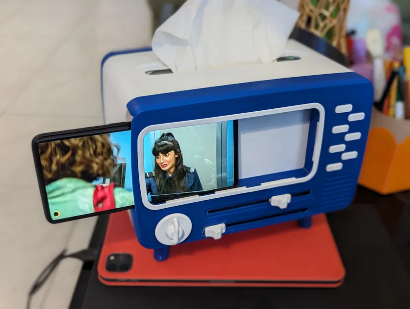 Chân Điện Thoại Hộp Giấy Ăn Kiểu TV - Image 2