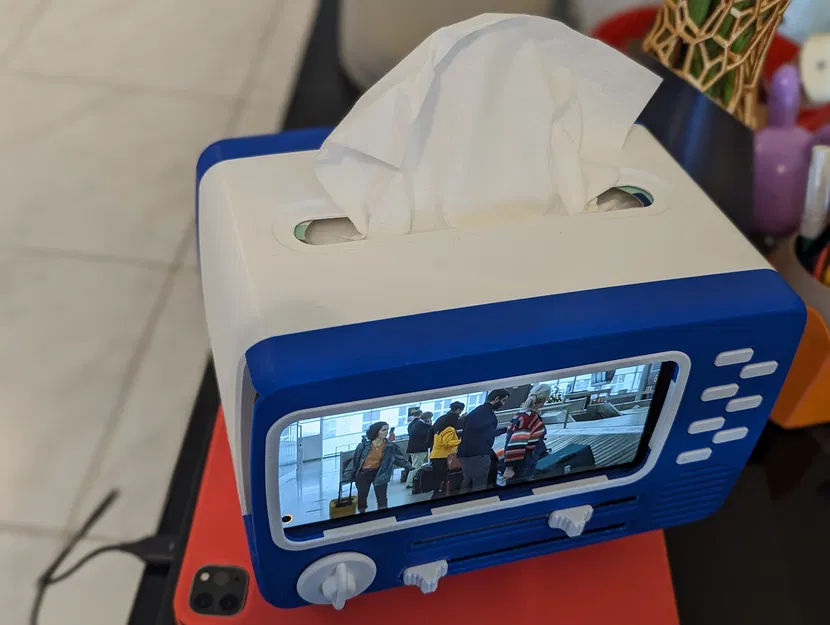 Chân Điện Thoại Hộp Giấy Ăn Kiểu TV - Image 3