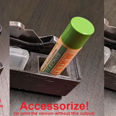 Hộp Đựng Dao Cạo Gridfinity JerryRigEverything, Lưỡi Dao và Phụ Kiện