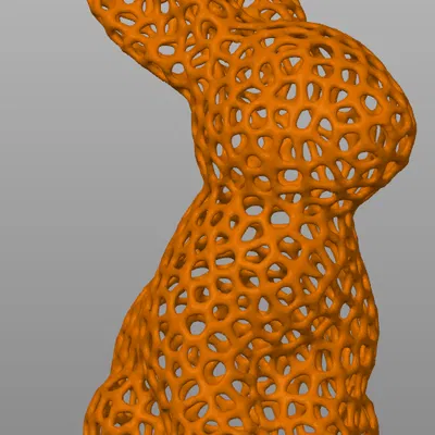 Mô Hình 3D Thỏ Phục Sinh voro