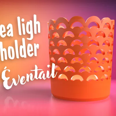 Chân nến Ly - Họa tiết Quạt