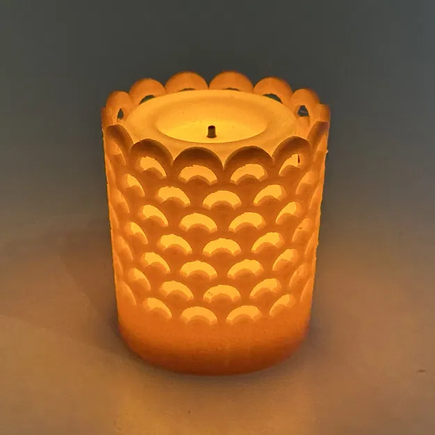 Chân nến Ly - Họa tiết Quạt - Image 2