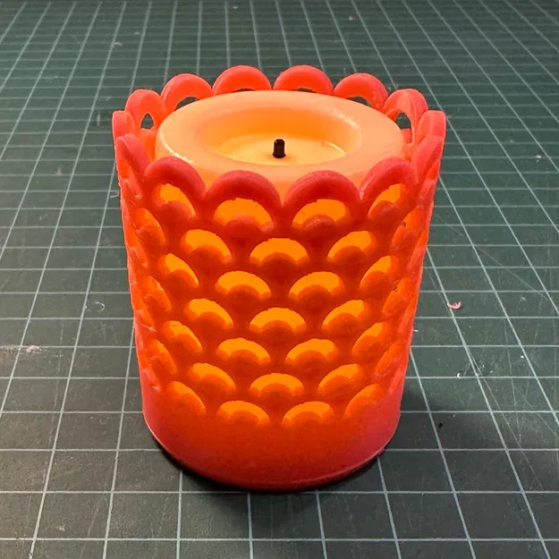 Chân nến Ly - Họa tiết Quạt - Image 3