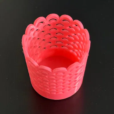 Chân nến Ly - Họa tiết Quạt