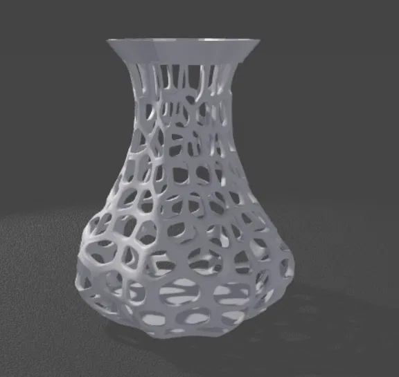 Mô hình 3D Chữ Cái Trang Trí Voronoi 001 - Image 1