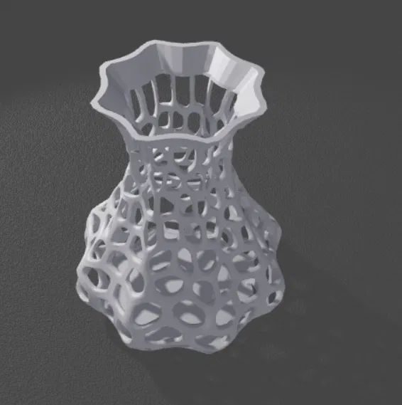 Mô hình 3D Chữ Cái Trang Trí Voronoi 001 - Image 2