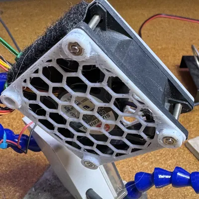 Tấm Che Quạt 60mm Hexagon Có Lỗ Vít Cho Ốc 3mm