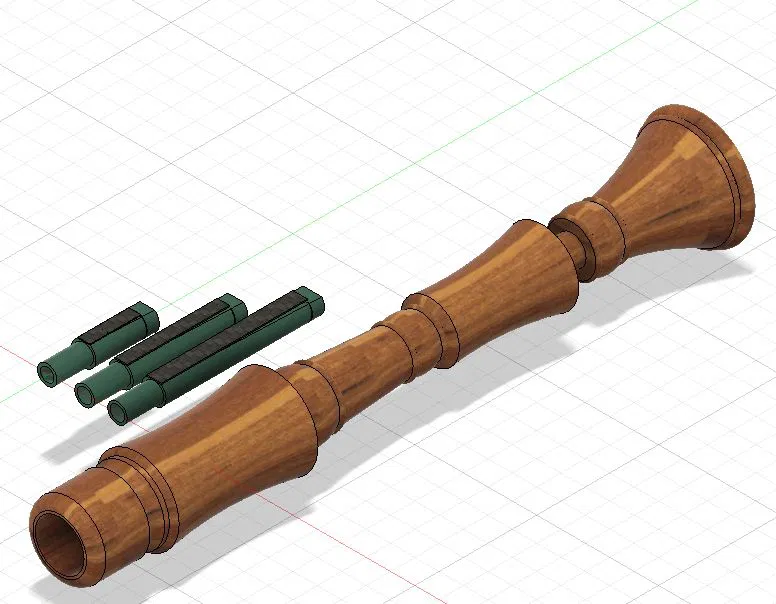 Kèn Bagpipe Đức - Marktsack giọng A, Chanter & Trục Soprano - Image 1