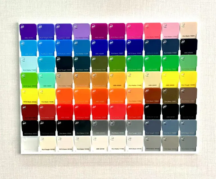 Giá đỡ thẻ mẫu filament trưng bày máy in Bambu Lab - Image 6