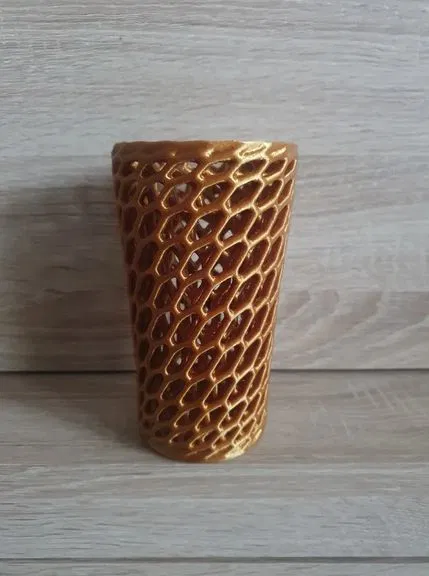 Mẫu Bình Hoa Họa Tiết Voronoi - Image 1