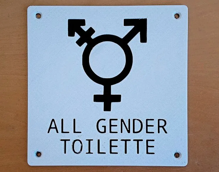 Biển báo All Gender (Tiếng Đức) - Image 1