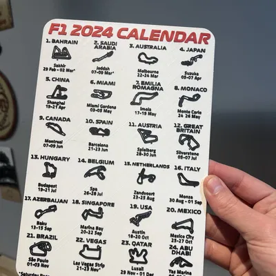 Lịch F1 2024 có ngày tháng