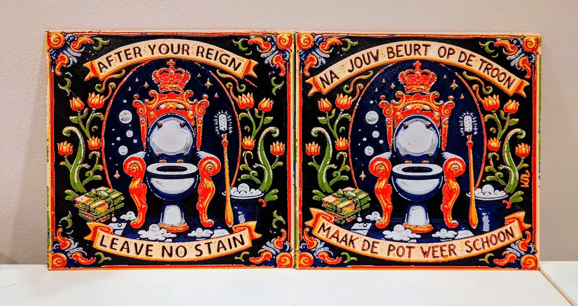 Sau khi bạn trị vì, đừng để lại vết bẩn. Mẫu gạch trang trí Anh và Hà Lan. - Image 1