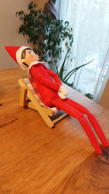Ghế xếp cho Ông Già Noel/Elf on the Shelf - Klappstuhl - Image 2