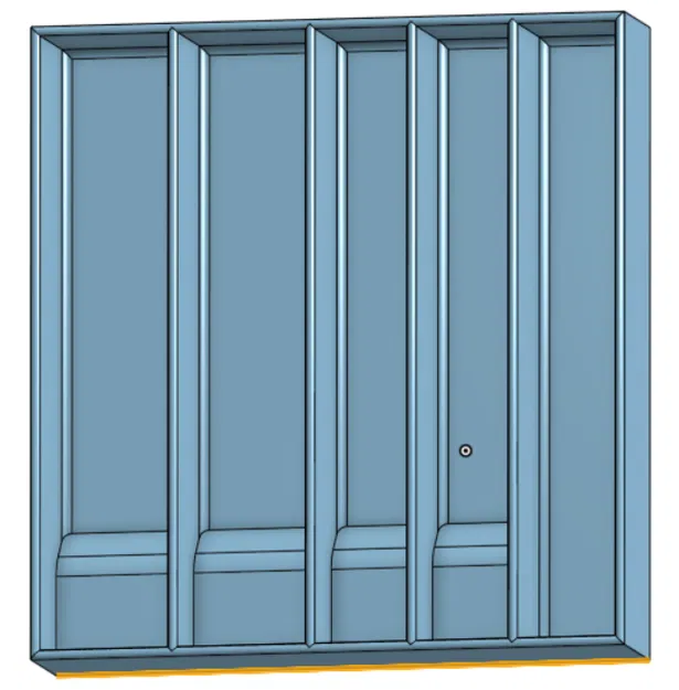 Khuôn In 3D: Khay Chia Ngăn Kéo Nhà Bếp Đựng Muỗng Nĩa - Image 1