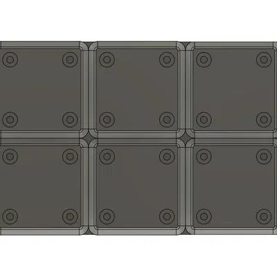 Khay Đựng Bộ Tua Vít Chính Xác 6 Cái Theo Chuẩn Gridfinity