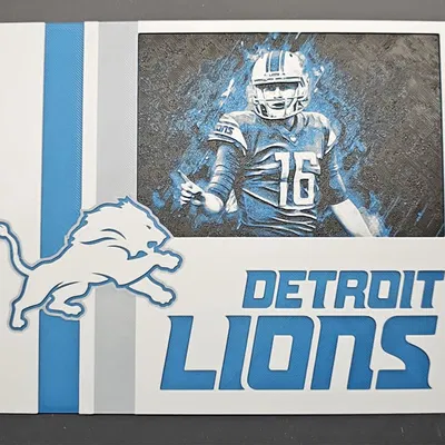 Hueforge - Detroit Lions - Jared Goff