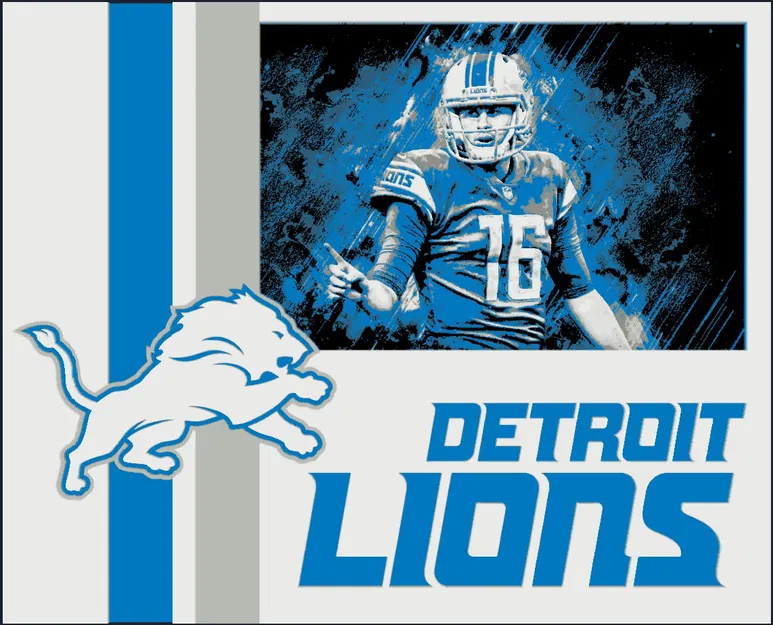 Hueforge - Detroit Lions - Jared Goff - Image 2