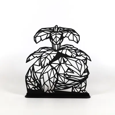 Venusaur Hình Học Low Poly