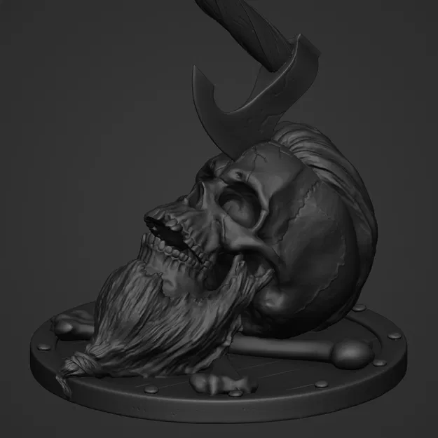 Mô hình Sọ Viking Râu Ria - Image 2