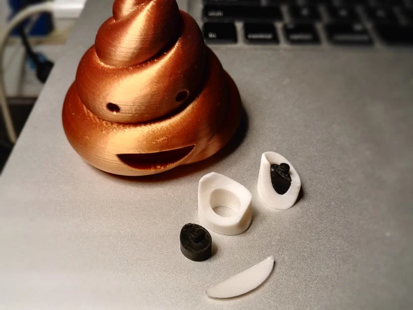 Mô hình 3D Biểu tượng Cục Phân (Pile of Poo Emoji U+1F4A9) - Image 5