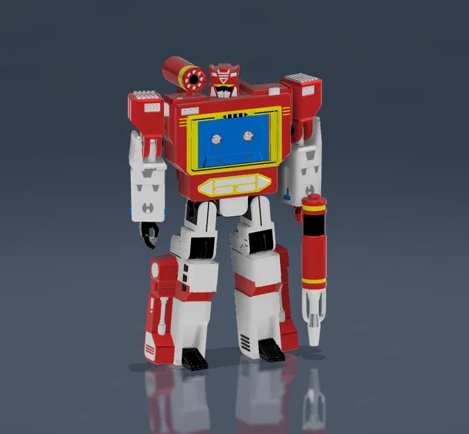 Mô hình 3D G1 Soundwave Prime R4 - Transformer - Image 3