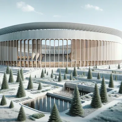 Sân Vận Động Phong Cách Đấu Trường La Mã Hiện Đại: Bản In 3D Nguyên Mẫu